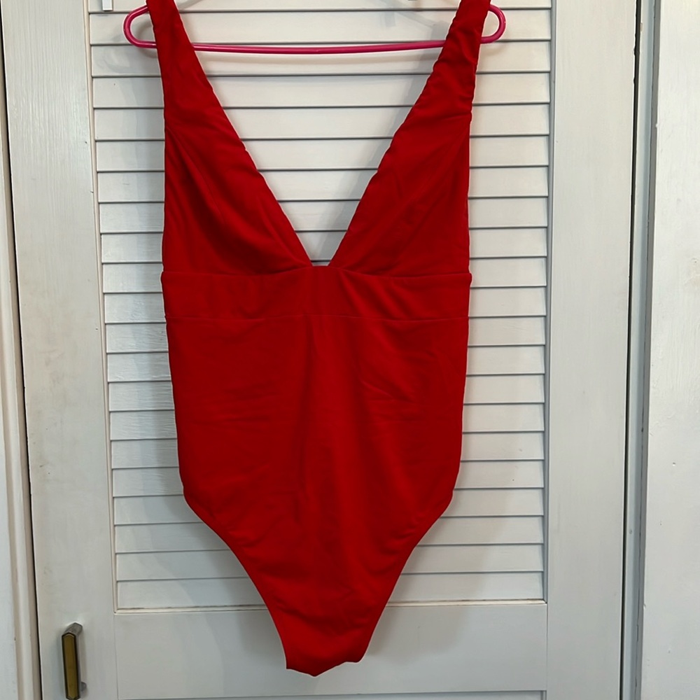Andie Long Torso XXL red swimsuit